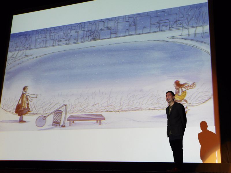 Mr. Jimmy Liao displayed and elaborated his works during the lecture.